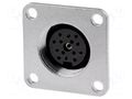 Connector: M16; socket; female; PIN: 12; 3A; 150V; C091D; soldering AMPHENOL C091-31T0122002
