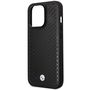 Case BMW BMHMP14L22RFGK iPhone 14 Pro 6.1&quot; black/black Leather Diamond Pattern MagSafe, BMW 3666339089009 3666339089009