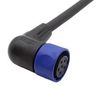 CIR CABLE, 6P R/A RCPT-FREE END, 6.6FT PXP4002/002/06S.