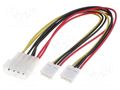 Splitter; mini Molex female x2,Molex male; 0.2m BQ CABLE CAB-DC2