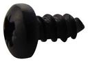SCREW, POZI PAN, STEEL, BLK, #4X1/4 N40.250 PRSTABB100-