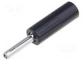 Connector: 4mm banana; plug; 10A; 50VDC; black; non-insulated DELTRON 579-0100