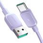 Joyroom Multi-Color Series A14 USB-A / USB-C 3A Cable 1.2m - Purple, Joyroom 6956116748333 6956116748333