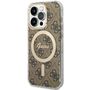 Guess GUHMP14LH4STW iPhone 14 Pro 6.1" brown/brown hardcase 4G MagSafe, Guess 3666339126896 3666339126896