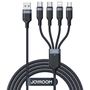 Joyroom Multi-Use Series S-A18 4in1 USB-A - USB-C / USB-C / Lightning / micro USB cable 1.2m - black, Joyroom 6956116709006 6956116709006