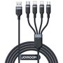 Joyroom Multi-Use Series S-A18 4in1 USB-A - USB-C / Lightning / Lightning / micro USB cable 1.2m - black, Joyroom 6956116758622