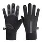 Men's windproof phone gloves - black and gray, Hurtel 5907769308086 5907769308086