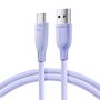 Joyroom Multi-Color Series S-A34 USB-A / USB-C 100W Cable 1m - Purple, Joyroom 6941237110459 6941237110459