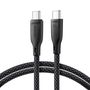 Joyroom Multi-Color Series S-A34 USB-C / USB-C PD 60W cable 1m - black, Joyroom 6941237110183 6941237110183