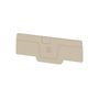 End plate (terminals), 75.55 mm x 2.1 mm, dark beige Weidmuller 1521530000 04050118328165