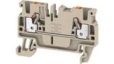 Feed-through terminal A2C 2.5, PUSH IN, 2.5 mm² dark beige, Weidmuller 1521850000