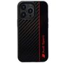 Audi Carbon Fiber Stripe iPhone 13 Pro / 13 6.1&quot; black/black hardcase AUS-TPUPCIP13P-R8/D1-BK, Audi 6955250226103 6955250226103