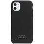 Audi Silicone Case iPhone 12/12 Pro 6.1&quot; black/black hardcase AU-LSRIP12P-Q3/D1-BK, Audi 6955250224475 6955250224475