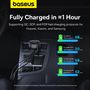 Baseus Enjoyment USB-A car charger with USB-C / Lightning 60W cable - black, Baseus 6932172641634 6932172641634