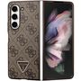 Guess Leather 4G Triangle Strass case for Samsung Galaxy Z Fold 5 - brown, Guess 3666339173920 3666339173920