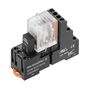 DRMKIT 230VAC 4CO LD Relay kit, 230 V AC, 4CO AgNi flash gold-plated, 5 A, Screw connection, LED, Weidmuller 1542450000 4050118347258