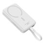 Baseus Magnetic Mini MagSafe 10000mAh 30W powerbank with built-in USB-C cable - white + Baseus Simple Series USB-C - USB-C 60W 0.3m cable, Baseus 6932172642778 6932172642778
