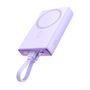 Powerbank Joyroom JR-PBM01 magnetic 10000mAh 20W with stand + Lightning cable - USB-C - purple, Joyroom 6941237112552 6941237112552