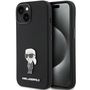 Karl Lagerfeld Silicone Ikonik Metal Pin case for iPhone 15 - black, Karl Lagerfeld 3666339165994 3666339165994