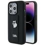 Karl Lagerfeld Gripstand Saffiano Choupette Pins case for iPhone 14 Pro Max - black, Karl Lagerfeld 3666339207427 3666339207427
