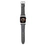 Karl Lagerfeld Saffiano Monogram strap for Apple Watch 42/44/45/49mm - silver, Karl Lagerfeld 3666339127442 3666339127442