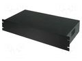 Enclosure: rack mounting; Standard: 19"; 2U; black; Z: 88mm; X: 482mm COMBIPLAST CP-37-2