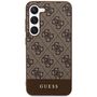 Guess 4G Stripe Collection case for Samsung Galaxy S24+ - brown, Guess 3666339241162 3666339241162