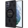 Guess 4G Collection Leather Metal Logo MagSafe Case for Samsung Galaxy S24 Ultra - Black, Guess 3666339241476 3666339241476