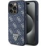 Guess 4G Triangle Metal Logo case for iPhone 15 Pro - blue, Guess 3666339225926 3666339225926
