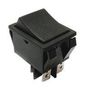 ROCKER SWITCH, DPST, 20A, 125VAC, BLACK R5ABLKBLKEF0.