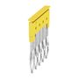 Cross-connector (terminal), Plugged, Number of poles: 5, Pitch in mm: 5.10, Insulated: Yes, 24 A, yellow Weidmuller 1608890000 04008190065713