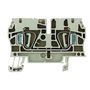 Feed-through terminal block, Tension-clamp connection, 4 mm², 800 V, 32 A, Number of connections: 2 Weidmuller 1632050000 04008190263188