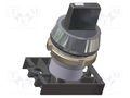 Switch: rotary; 22mm; Stabl.pos: 2; blue; IP55; prominent; NEK22 PROMET NEK22M-PAN