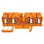 Feed-through terminal block, Tension-clamp connection, 2.5 mm², 800 V, 24 A, Number of connections: 4 Weidmuller 1636800000 04008190273637