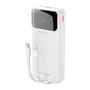 Dudao K15Pro Power Bank 20000mAh 22.5W PD USB-C / USB-A / Built-in Lightning and USB-C Cables - White, Dudao K15Pro white K15Pro white