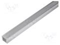 Profiles for LED modules; transparent; L: 2m; FPDS4; aluminium OPTOFLASH OF-PROFPDS4ALU-2