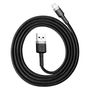 Baseus Cafule USB Lightning Cable 2,4A 1m (Gray+Black), Baseus CALKLF-BG1