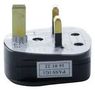 PLUG, UK MAIN, BLACK, 250VAC, 13A 9518 13A BLACK