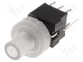 Switch: keypad; Pos: 2; DPDT; 0.1A/30VDC; colourless; LED; green; THT HIGHLY ELECTRIC PB61304BL-3