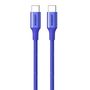 Ugreen US316 15309 USB-C / USB-C PD cable 100W 1m - blue, Ugreen 15309-ugreen 15309-ugreen