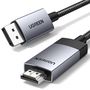 Ugreen DP119 25491 DisplayPort to HDMI 4K 60Hz Cable 3m - Gray, Ugreen 25491-ugreen 25491-ugreen