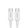 Ugreen US264 60518 USB-C / USB-C PD QC AFC Cable 1m - White, Ugreen 60518-ugreen 60518-ugreen