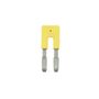 Cross-connector (terminal), Plugged, Number of poles: 2, Pitch in mm: 5.00, Insulated: Yes, 24 A, yellow Weidmuller 1677120000 04008190467678