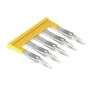 Cross-connector (terminal), Plugged, Number of poles: 5, Pitch in mm: 5.10, Insulated: Yes, 24 A, yellow Weidmuller 1693830000 04008190883669
