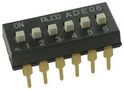 SWITCH, DIP, 6 POS, SPST, RAISED SLIDE ADE0604.