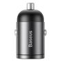 Mini ładowarka samochodowa Baseus Tiny Star USB-C, QC 4.0+, PD, 30W (szara), Baseus VCHX-B0G
