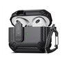 Tech-Protect X-Carbo Case for AirPods Pro 1 / 2 - Black, Tech-Protect 5906203696857 5906203696857