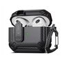 Tech-Protect X-Carbo Case for AirPods Pro 1 / 2 - Black, Tech-Protect 5906203696857 5906203696857