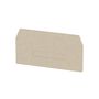 Partition plate (terminal), End and intermediate plate, 82.2 mm x 43.4 mm, dark beige Weidmuller 1745150000 04008190996796