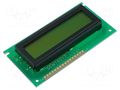 Display: LCD; alphanumeric; STN Positive; 16x2; 84x44x8.5mm; LED DISPLAY ELEKTRONIK DEM16217SYH-LY